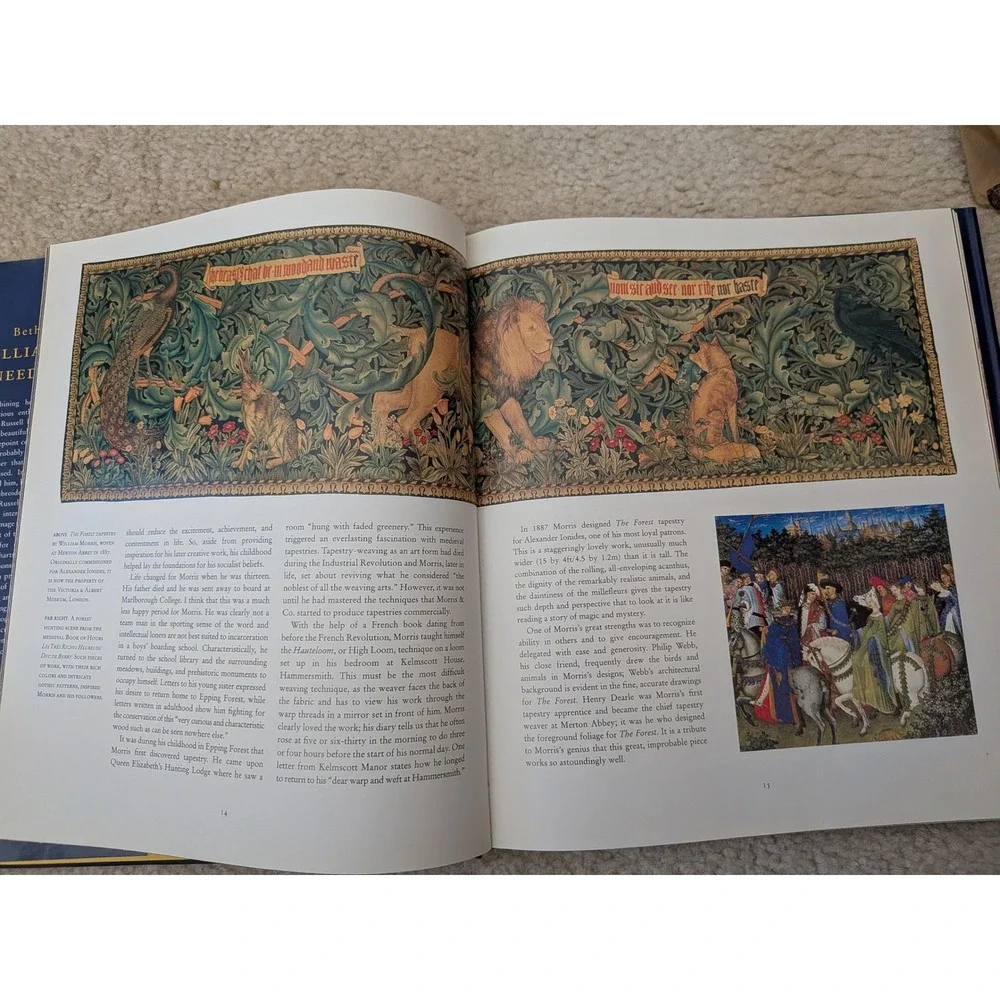Beth Russell William Morris Needlepoint 22 Projects Arts & Crafts Hardcover Book - Picture 6 of 9